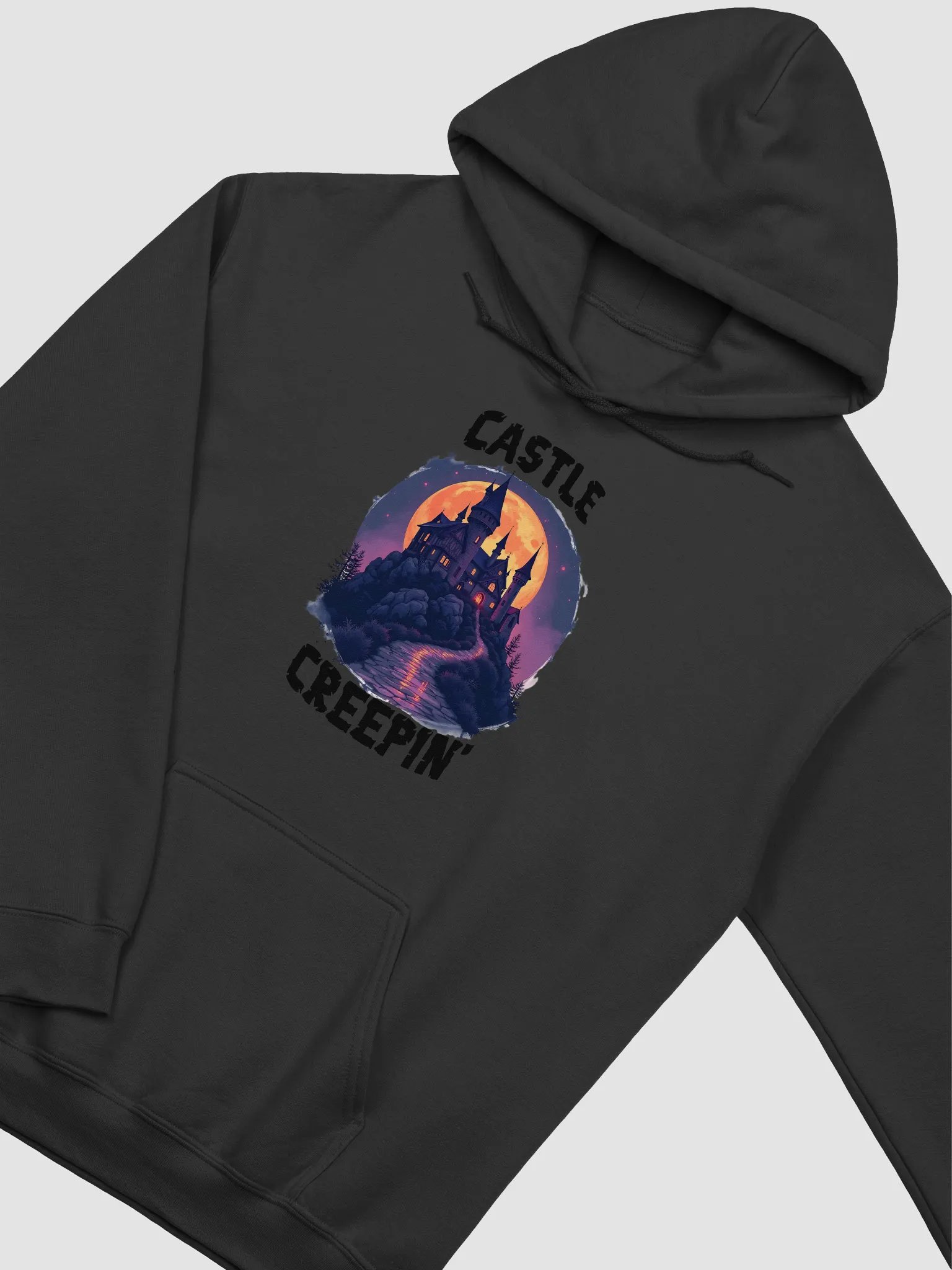Castle Creepin' Halloween Gildan Classic Hoodie product image (9)