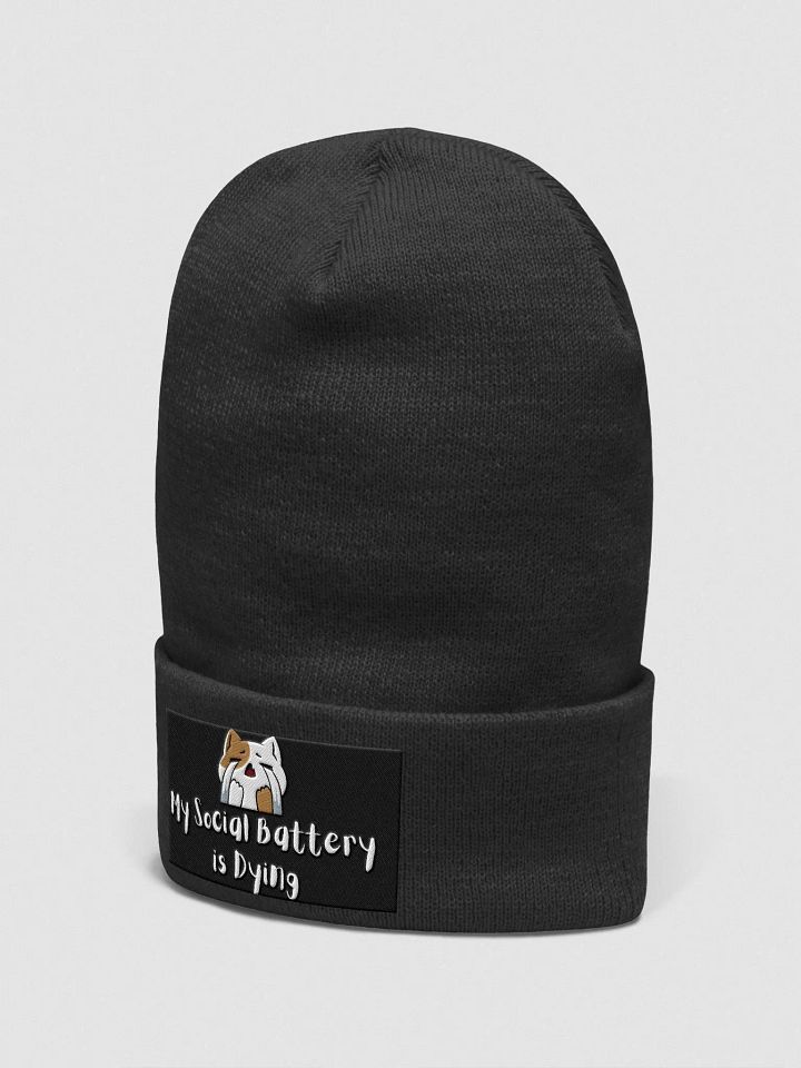 Dying Social Battery Cat Beanie product image (7)