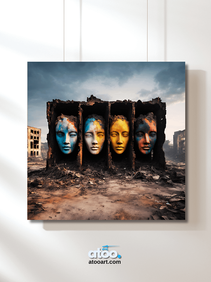 Elegy to Humanity - 12 | Canvas Art Painting product image (2)