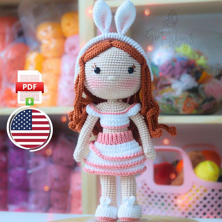 Amber on Easter Amigurumi Pattern (Digital Download) product image (1)