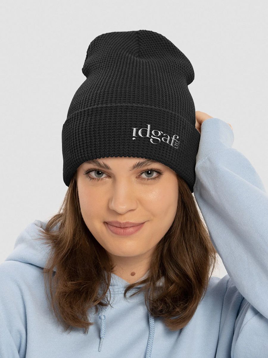 idgaf LTD Waffle Beanie product image (5)