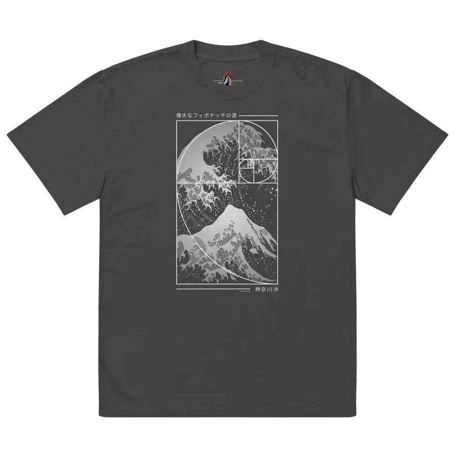 The Great Wave of Fibonacci Spiral - Oversized Tee product image (4)