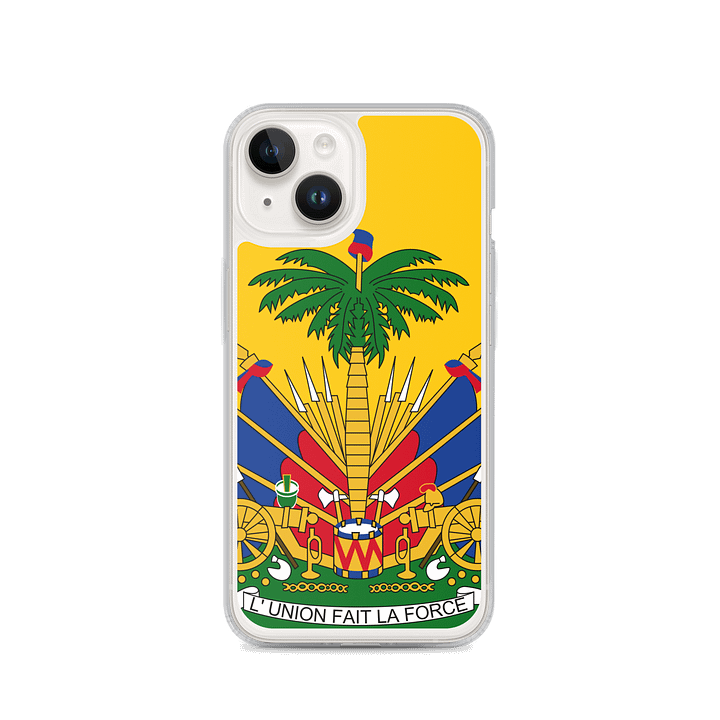 Tropical Emblem Clear iPhone® Case product image (4)