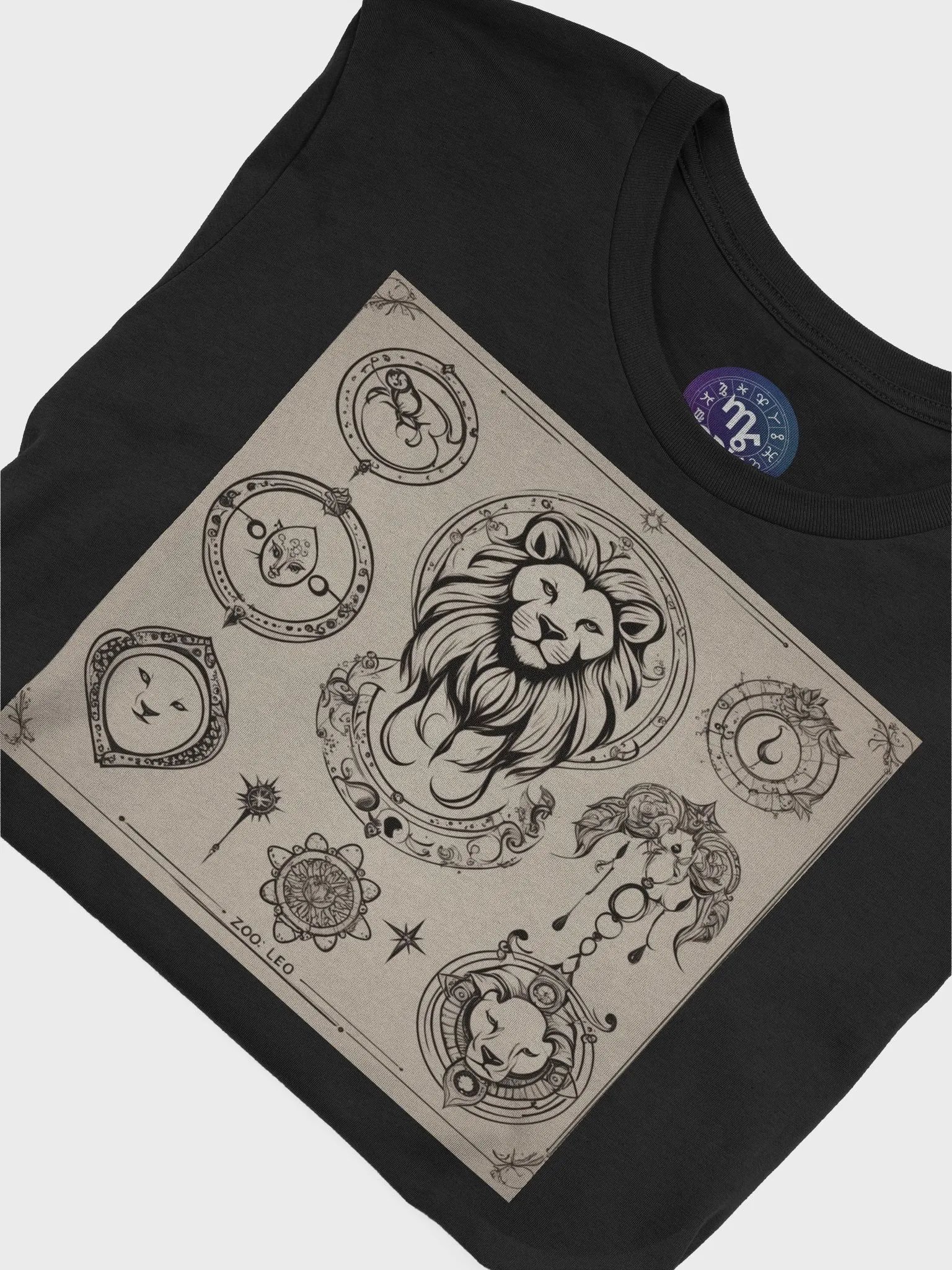 Zodiac Leo Unisex T-Shirt - Intricate Lion Design, Perfect Astrology Gift product image (7)