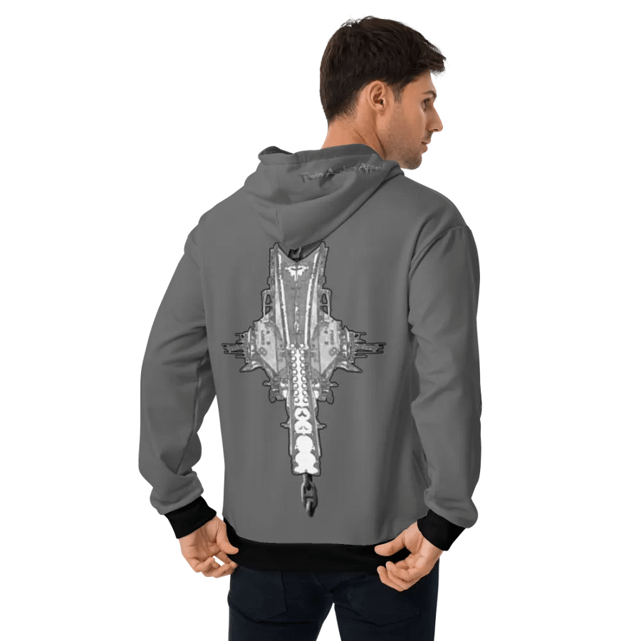 Gray Foss double tug Sketch Hoodie product image (12)
