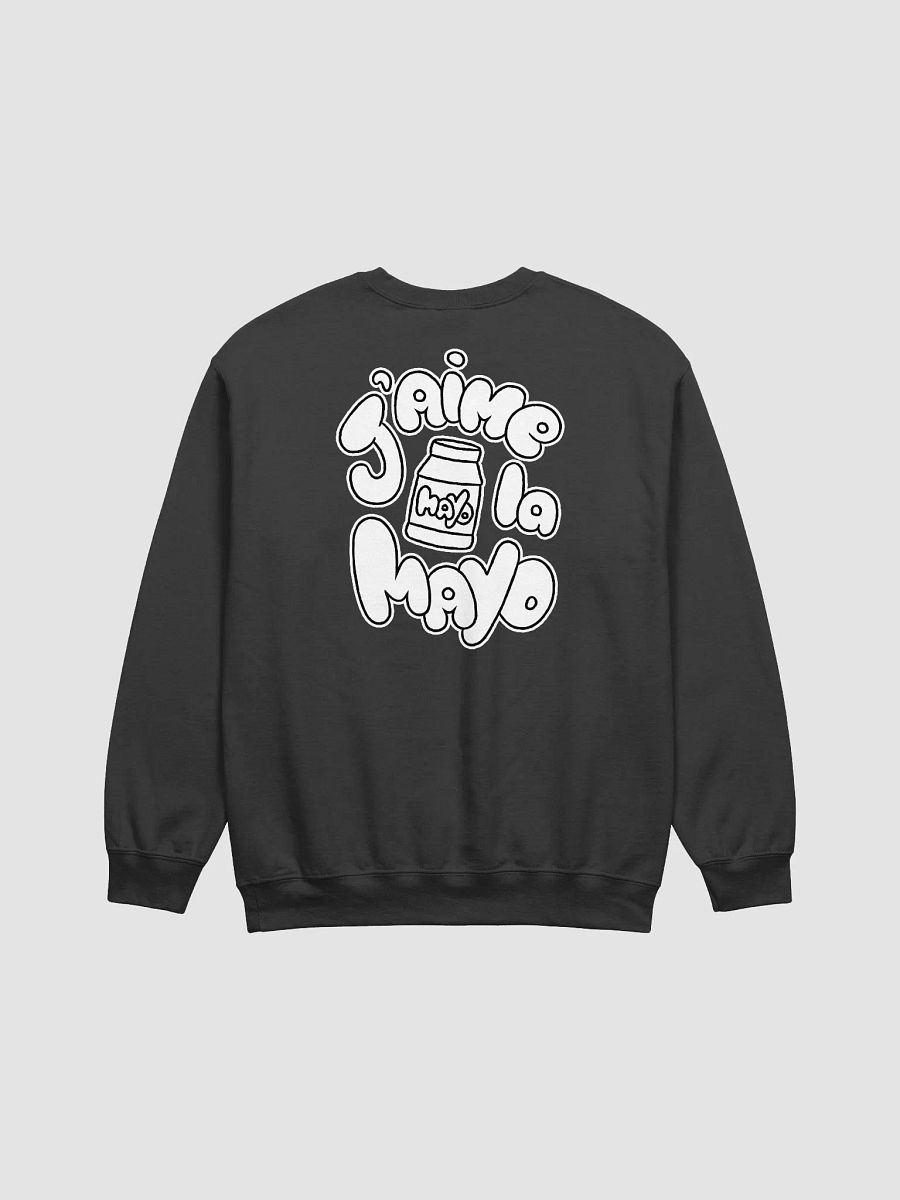 Crewneck unisexe - J'aime la mayo (noir) product image (3)