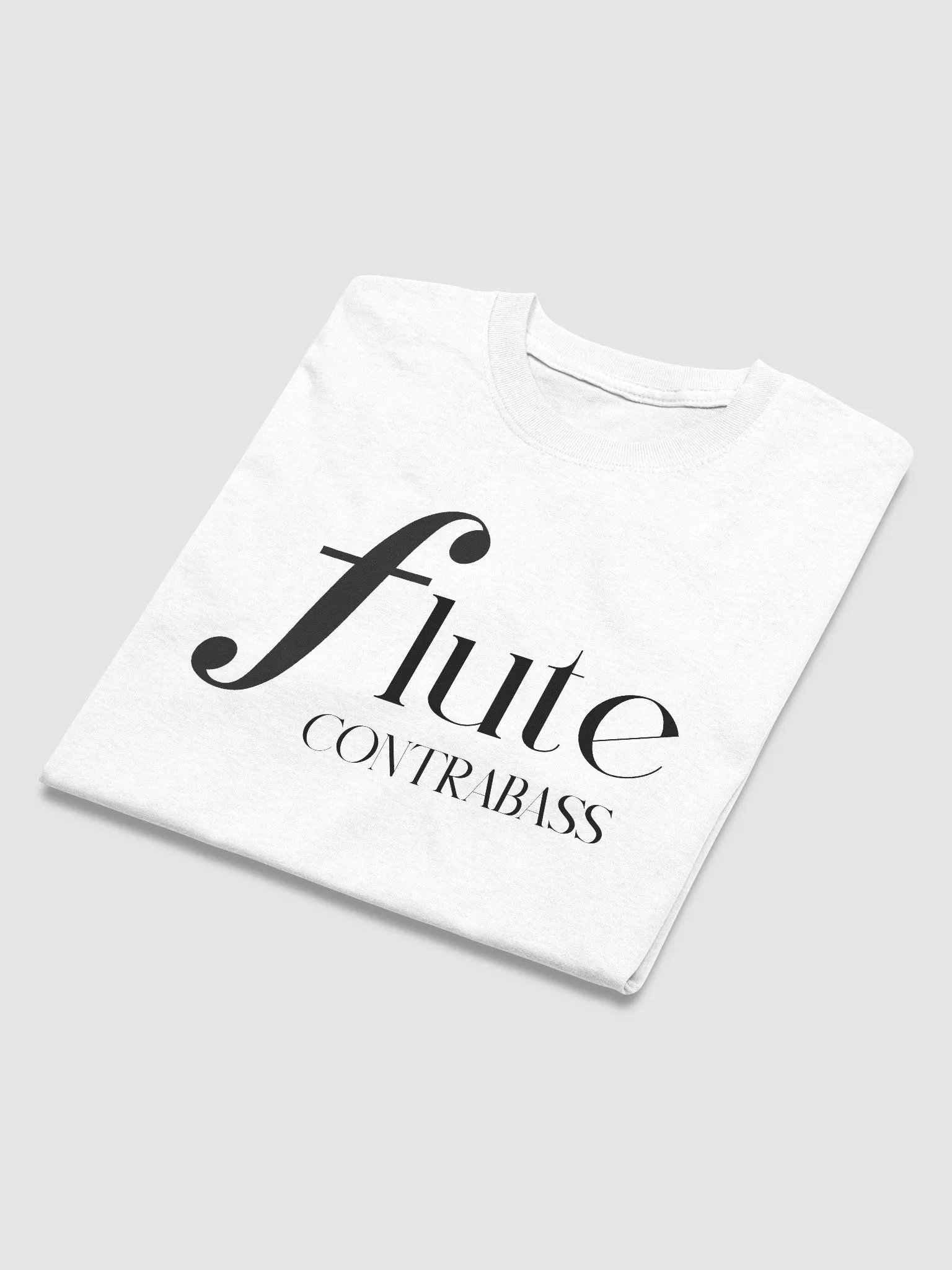 Forte Flute Tee - Black Letters - Contrabass - Unisex product image (4)