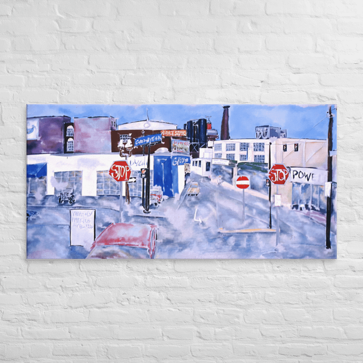 10th Oak & Burnside (1986) on canvas (30" x 60") product image (2)