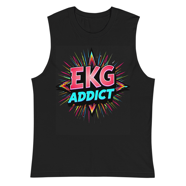 EKG Addict Vibrant Muscle Tank product image (3)