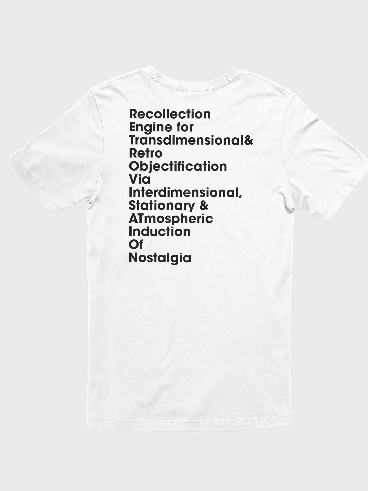 R.E.T.R.O.V.I.S.A.T.I.O.N. white T shirt product image (2)