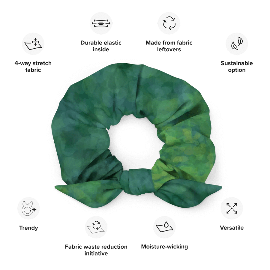 Verdant Vibes All-Over Print Scrunchie product image (12)
