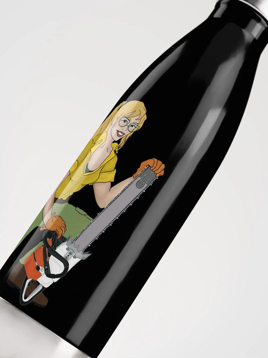 Blonde Chainsaw Pinup Water Bottle product image (5)