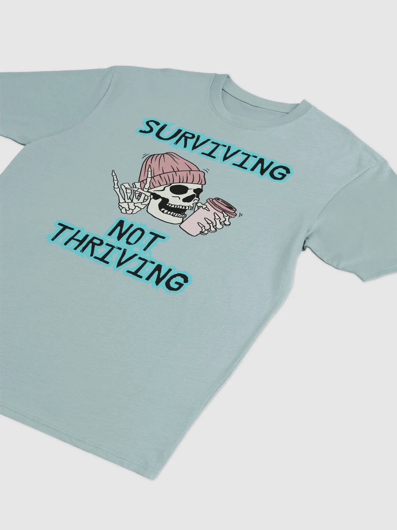 Surviving (Turquoise) Tshirt Mens product image (3)