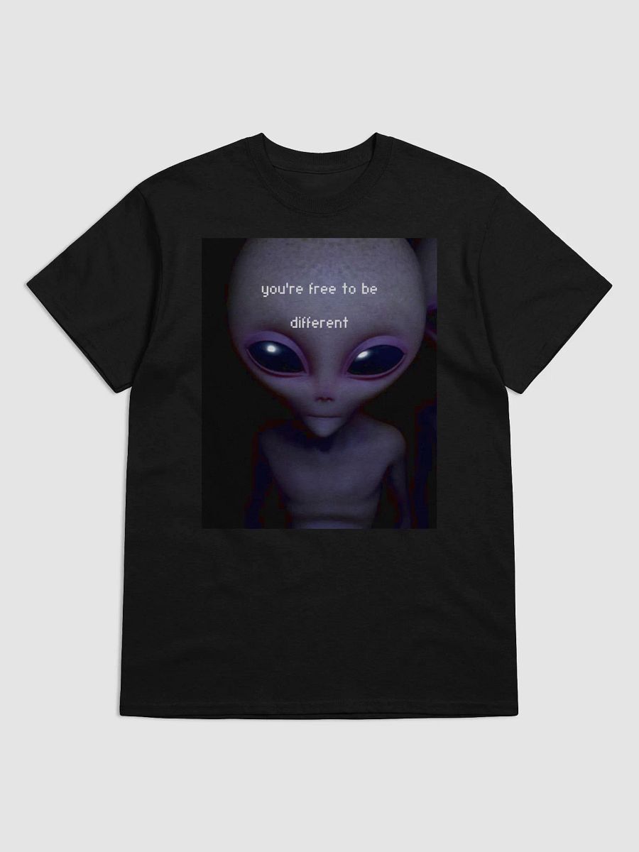 You Are Free to Be Different Alien T-Shirt – Embrace Your Uniqueness! product image (1)