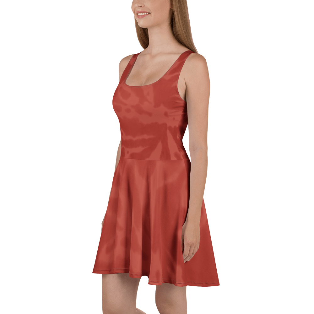 Radiant Red Abstract All-Over Skater Dress product image (1)
