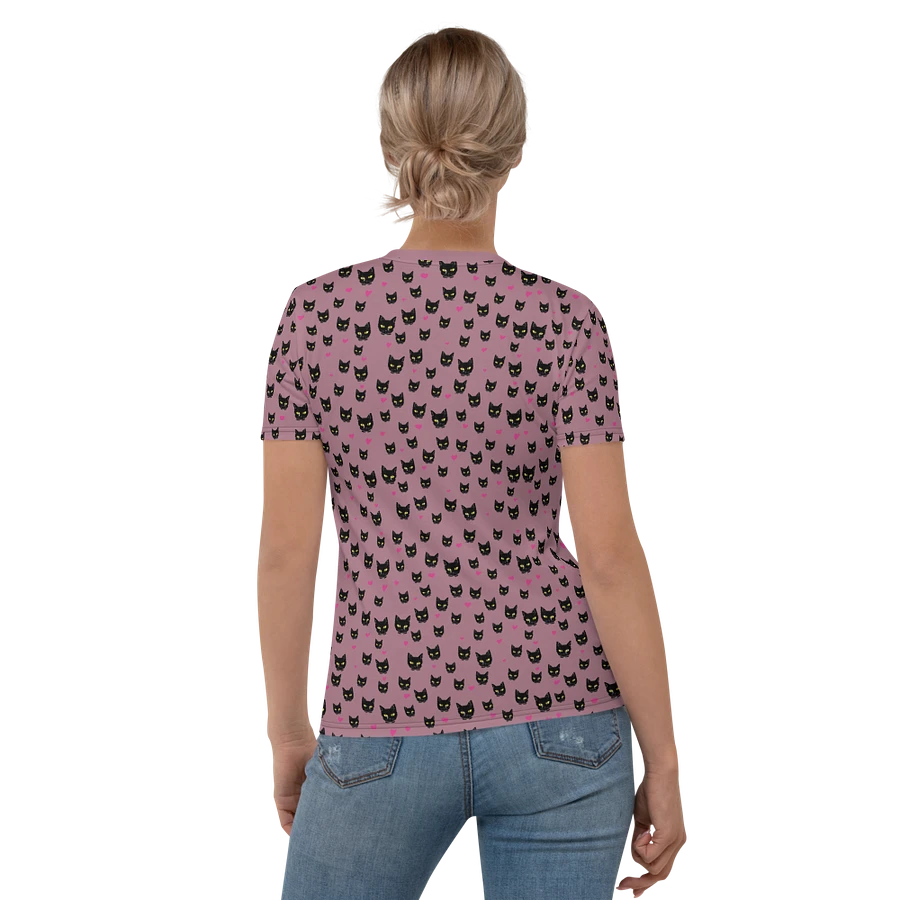 'Mauve Kitty Dots' Women's Poly Tee product image (3)