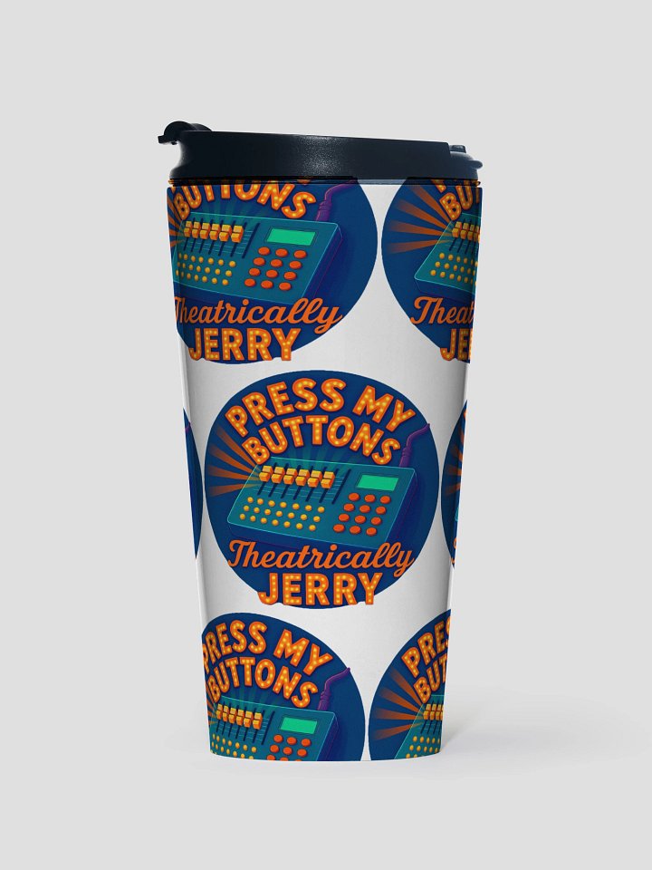 Limited Edition: Press My Buttons Stainless Steel Travel Mug product image (1)