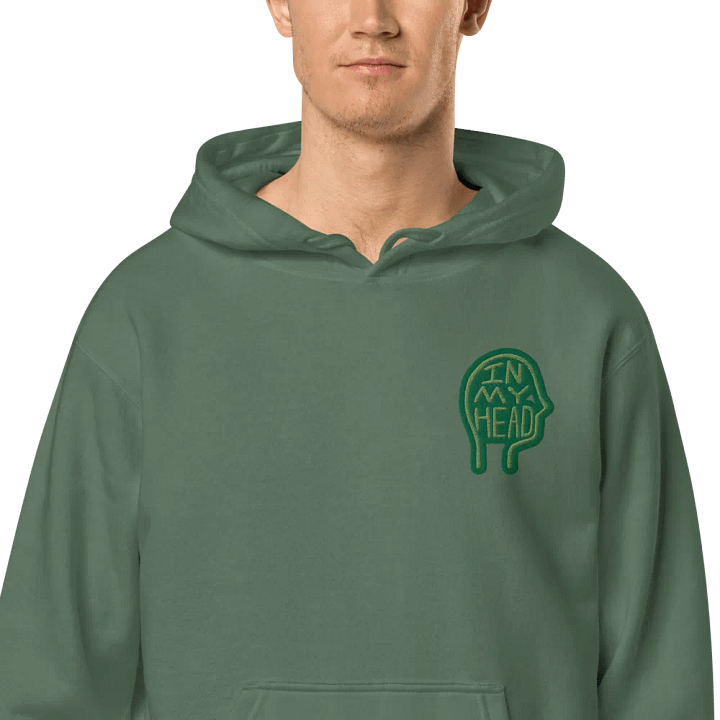 In My Head (L.C. moss) embroidered pigment hoodie product image (12)