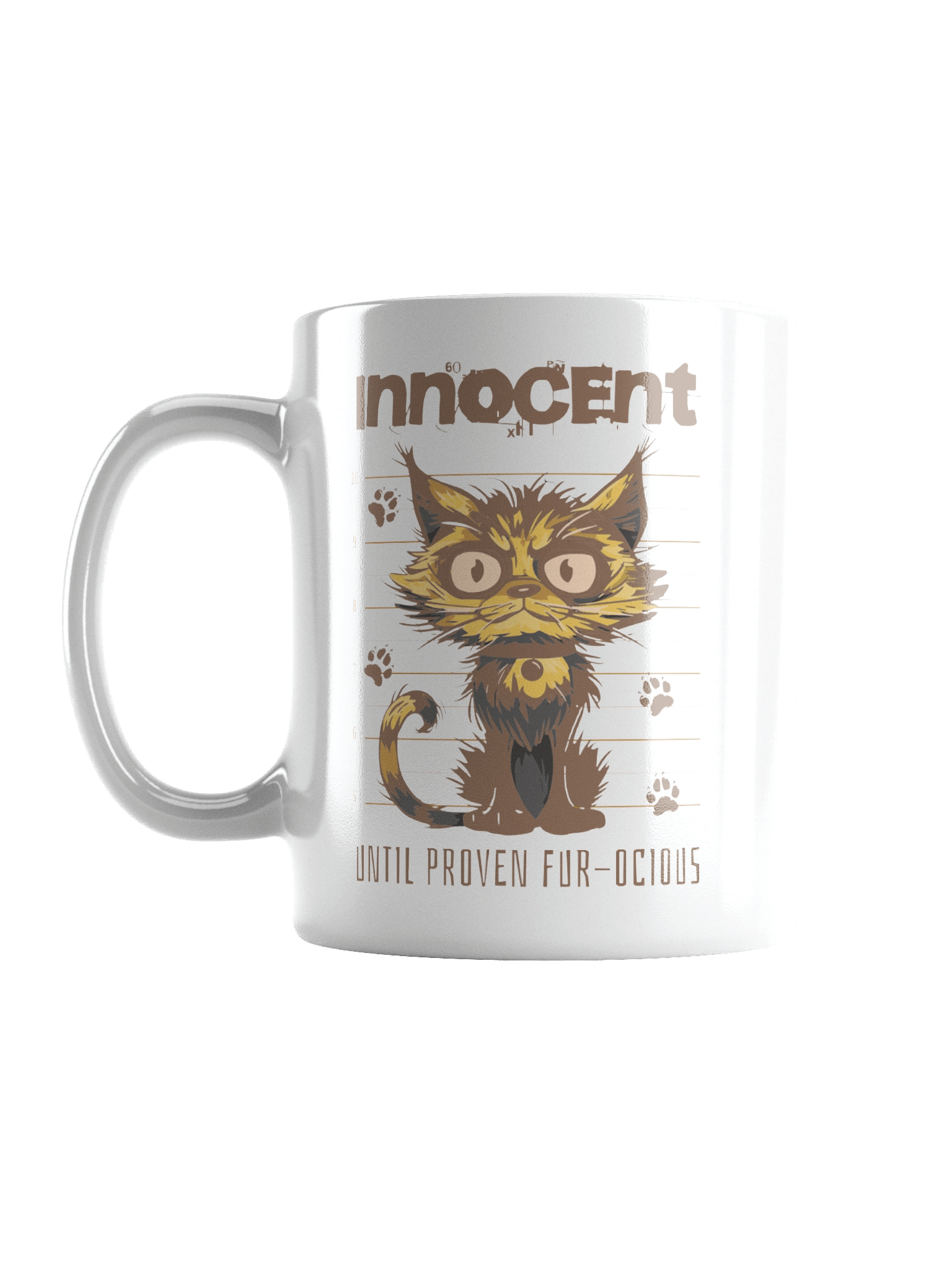 Cat Bandit | White Glossy Mug product image (3)