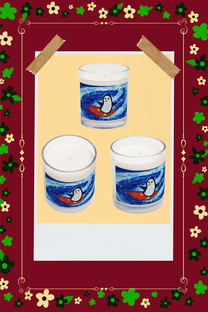 Surfing Penguin Candle product image (2)