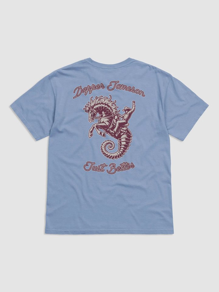 CUHBOY & SEAHORSE T SHIRT (WASHED DENIM) product image (2)