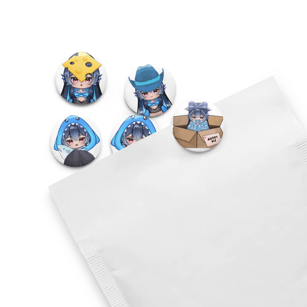 Chibi Button Pin Set (5) product image (13)