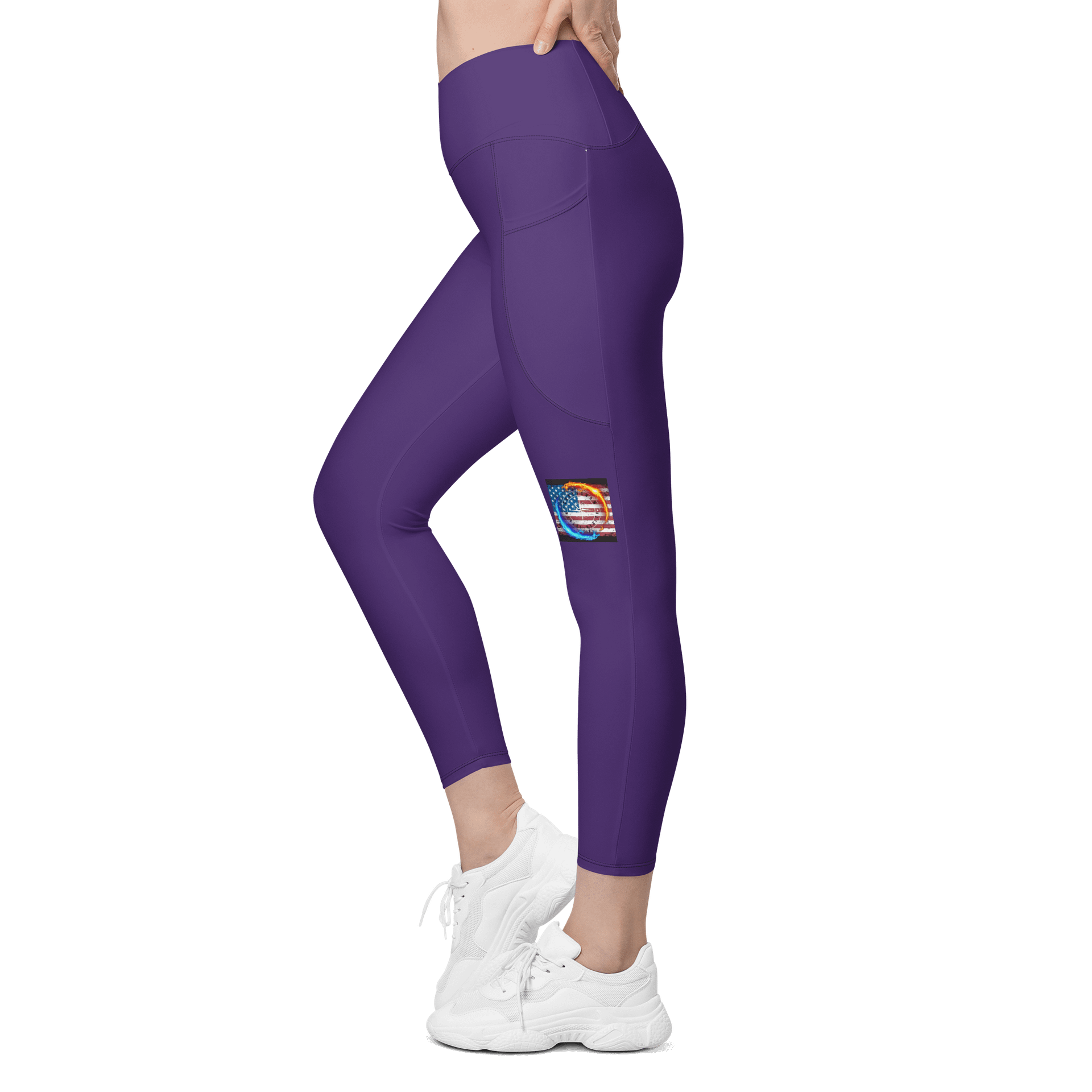 Leggings w pockets small logo product image (3)