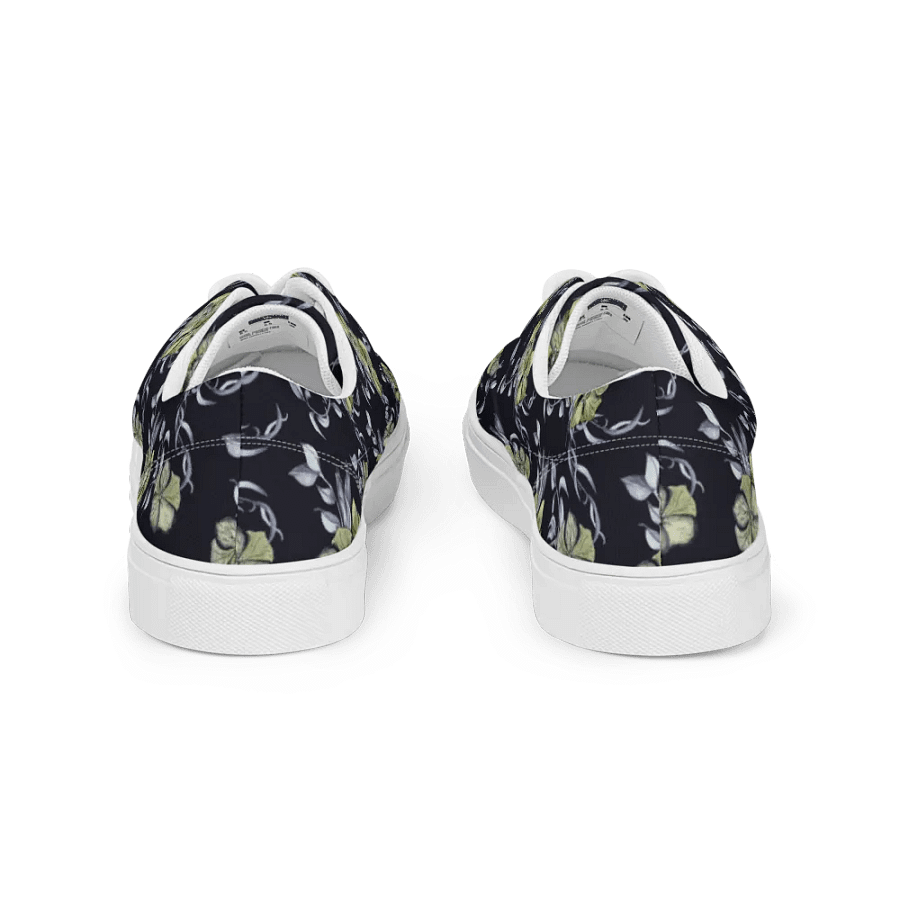Gothic Flower | Women's Lace-Up Canvas Shoes product image (8)
