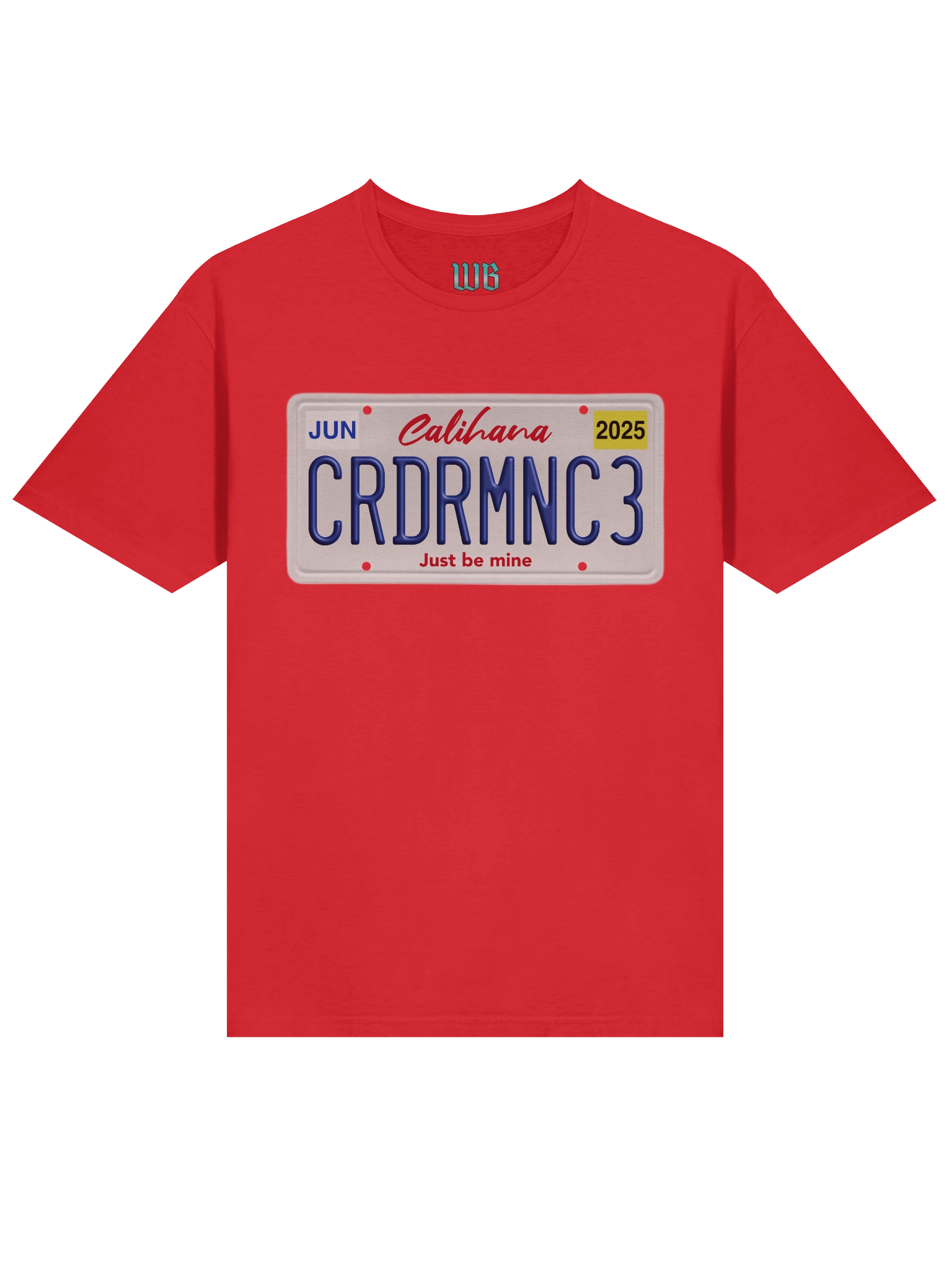 Cardiac Romance Licence Plate T-Shirt product image (31)