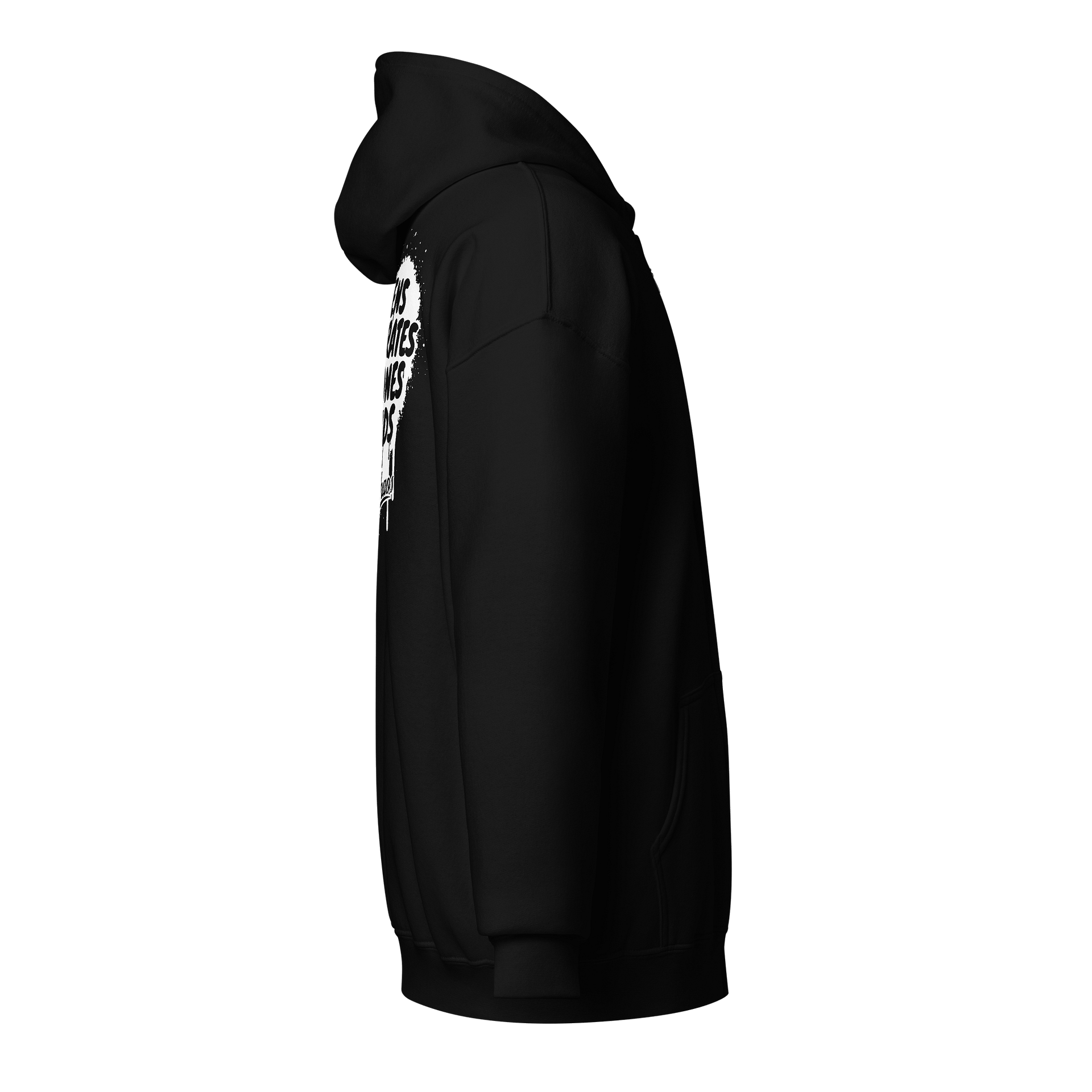 Heathens, Degenerates, Wild Ones, and Friends Zip Hoodie - White product image (10)