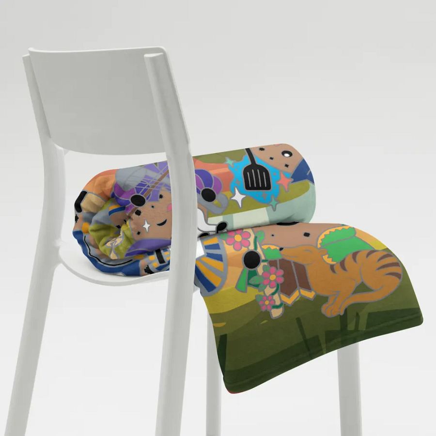 Cookie Adventurers Throw Blanket (60