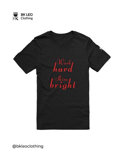 ‎Work hard, Shine bright Regular Fit T-shirt Link in Bio!
‎Description 
‎Solid colors are 100% Airlume combed and ring-spun c...