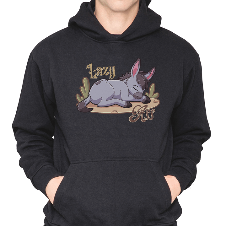 Lazy Ass Cute Sleeping Donkey Hoodie product image (1)