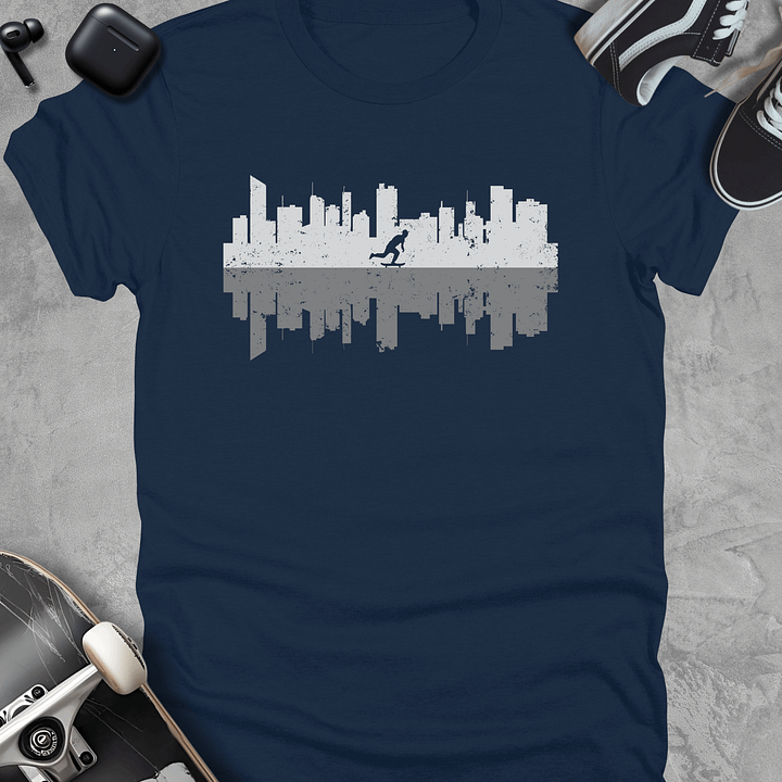 City reflection, Skateboarding Kids t-shirt, Unisex product image (1)