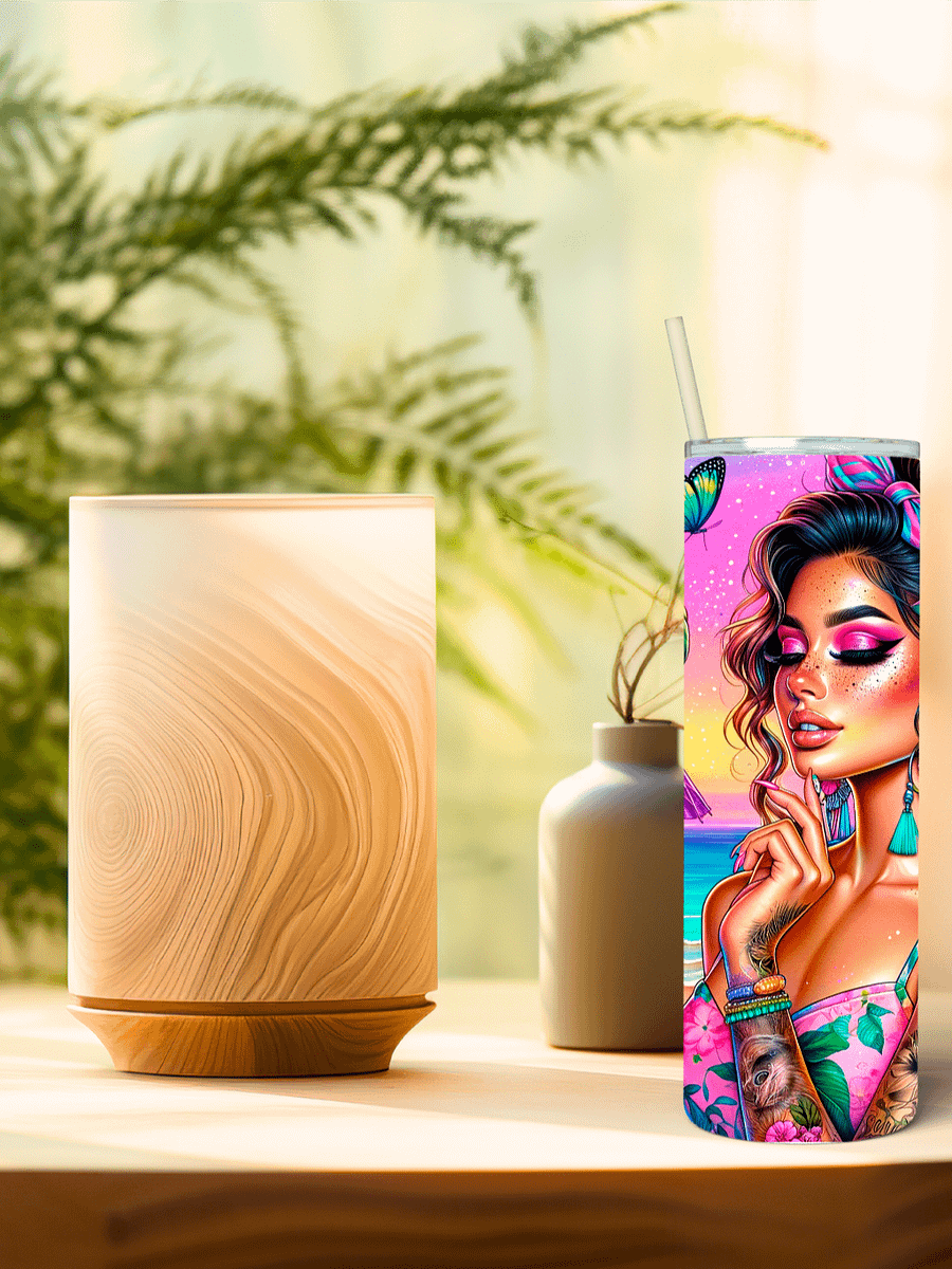 It's Not Alcohol - Tropical Colors Summer Vibes Stainless Steel Tumbler product image (3)
