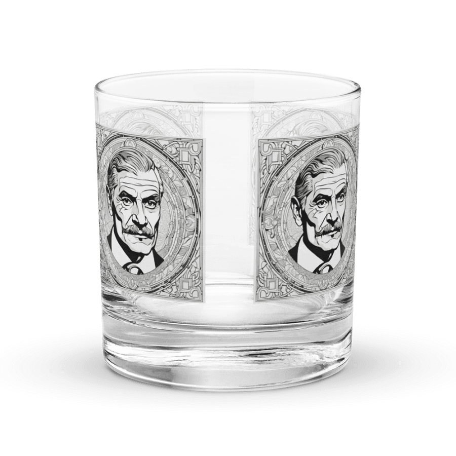 Gentleman's Portrait Etched Rocks Glass product image (3)