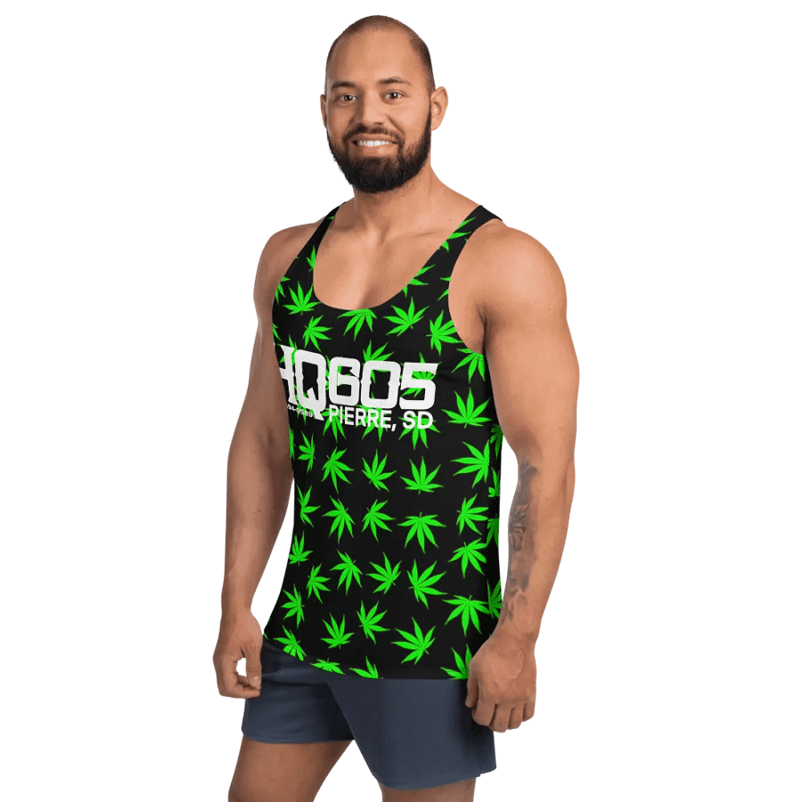 HempQuarters Green Marijuana Tank Top product image (11)