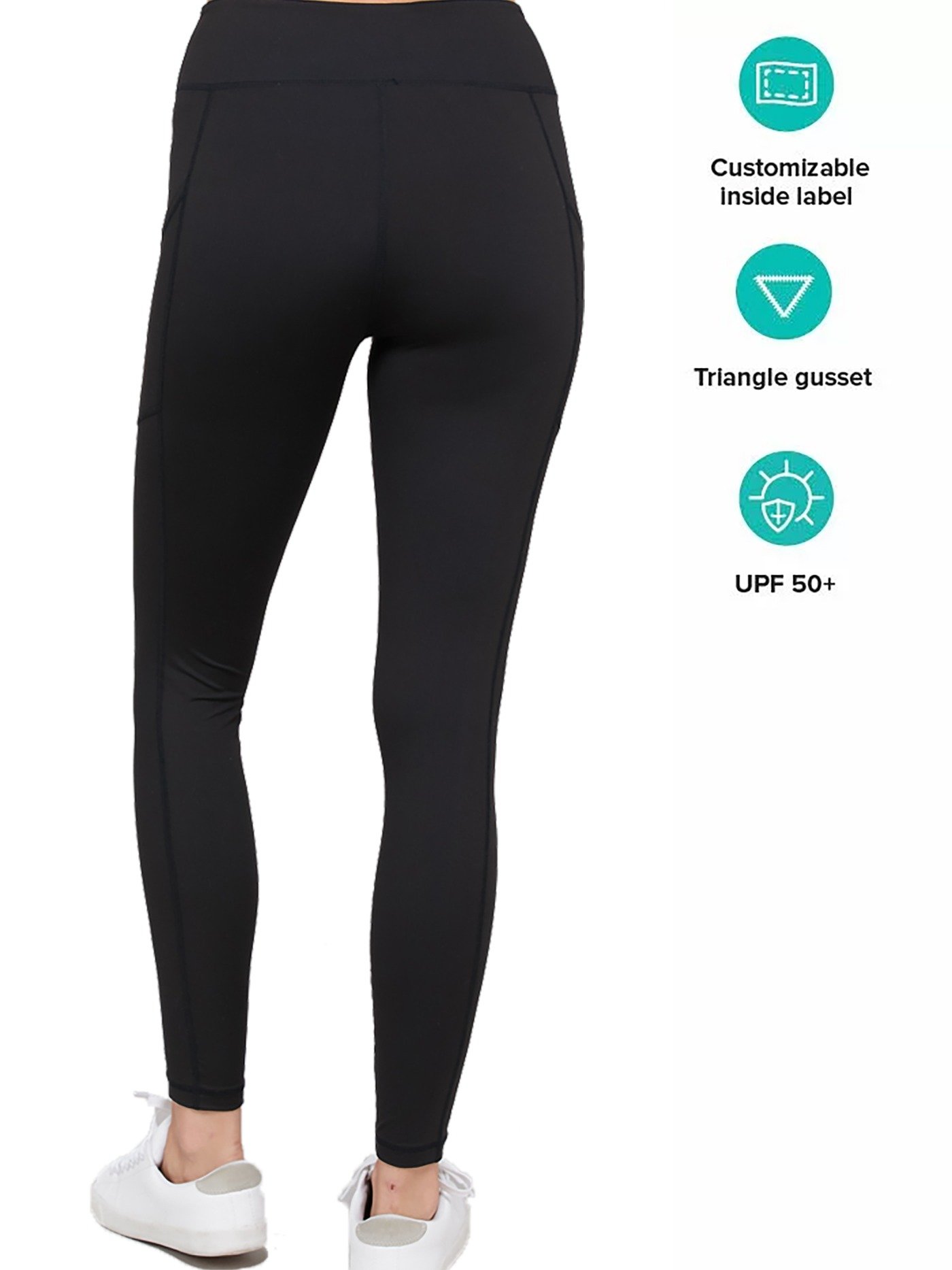 Pocket Leggings Womens Wide Waisted Tummy Control Yoga Pants product image (7)
