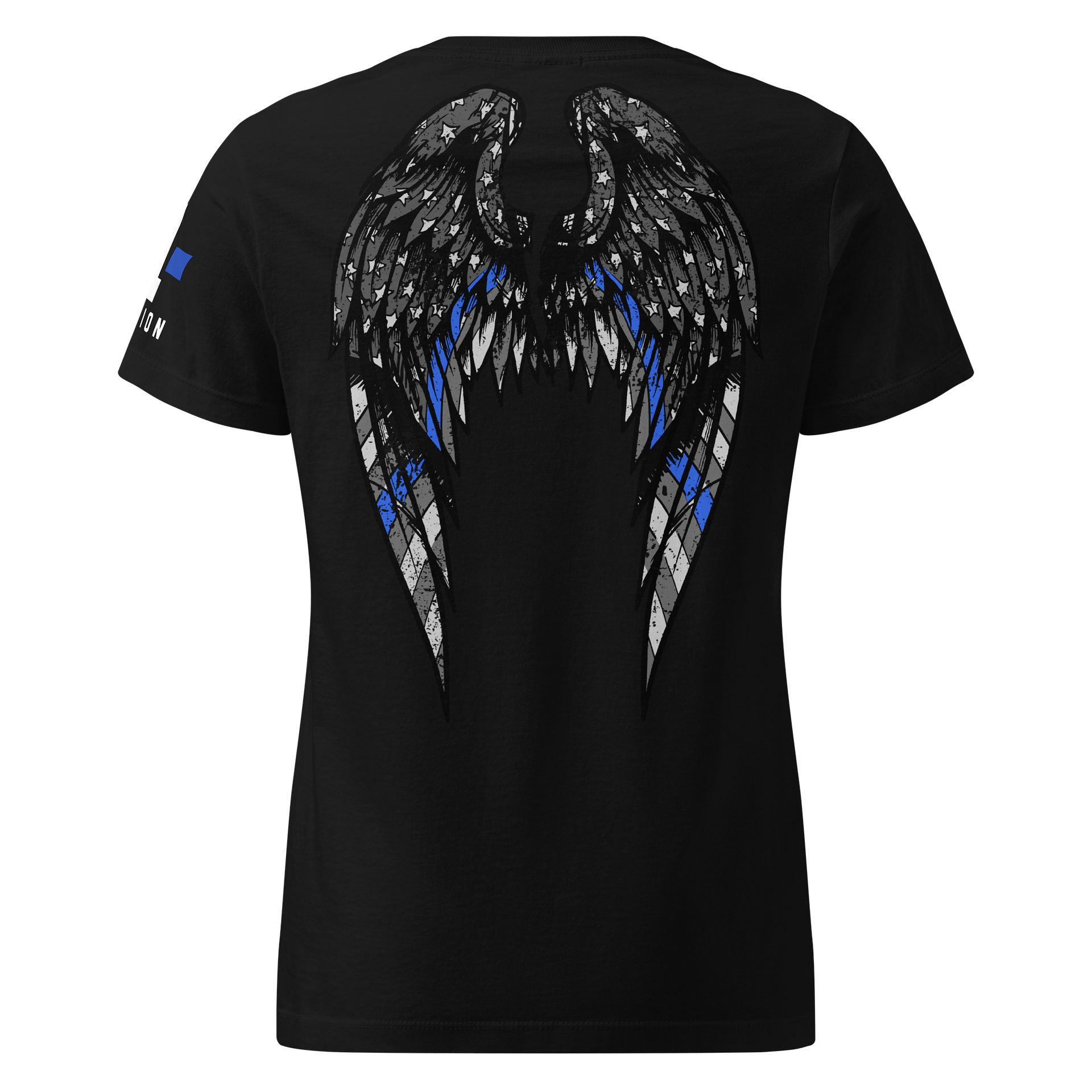 Thin Blue Line Angel Wings Women's Fit product image (1)