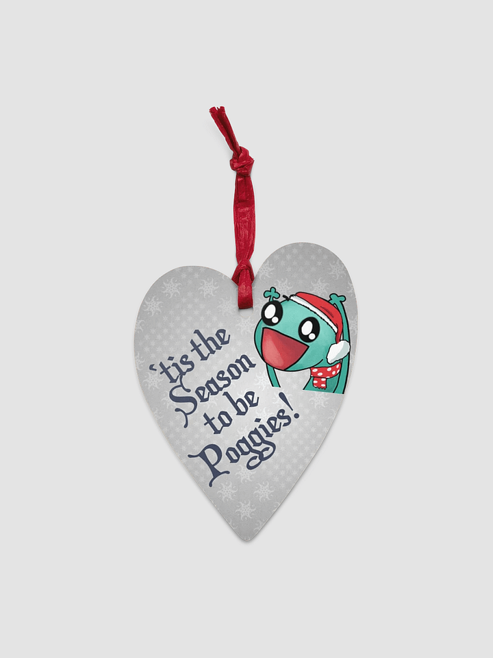 Holiday Poggies Season Wooden Ornament product image (1)