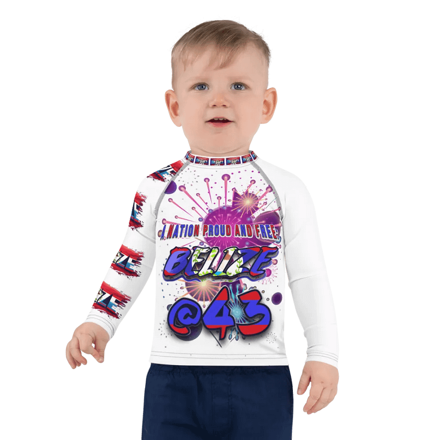 Belize Independence Kids Rash Guard product image (7)