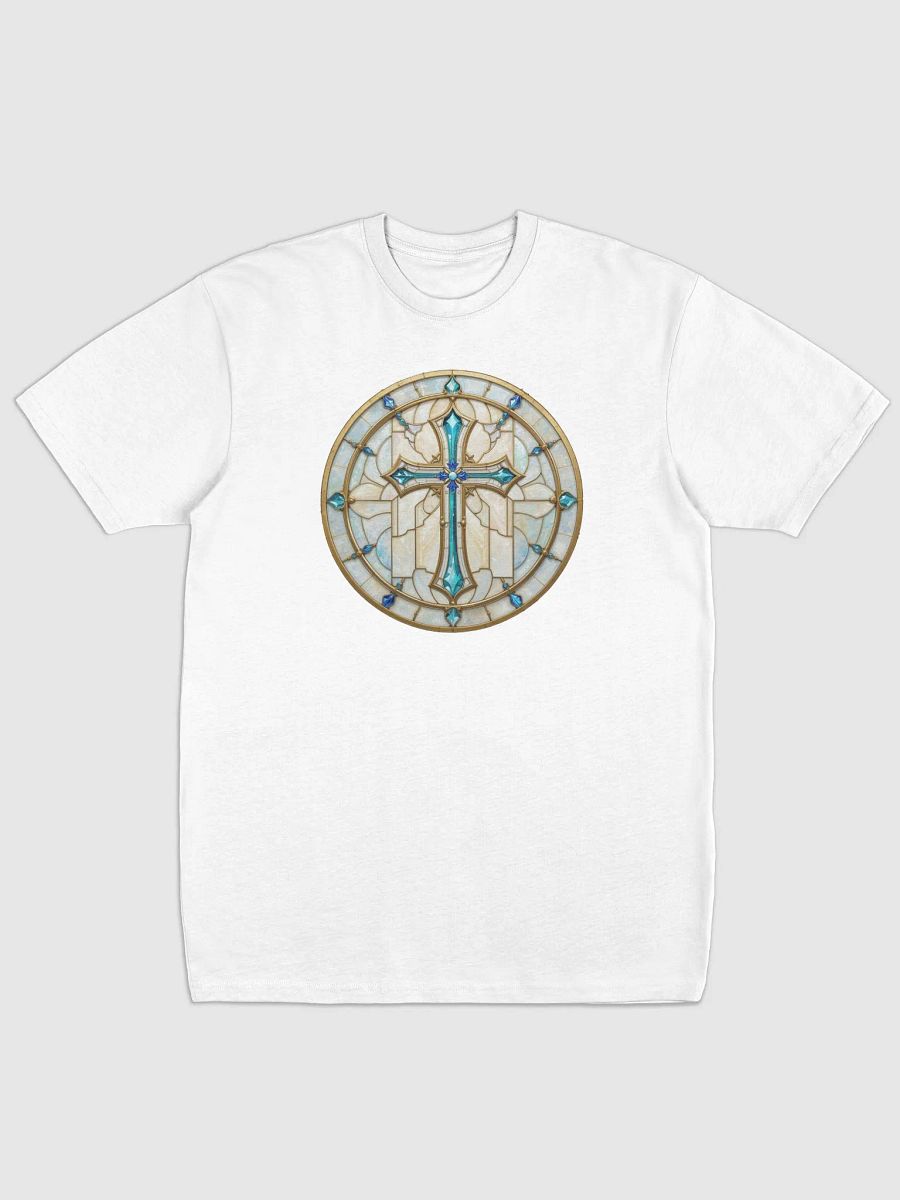Divine Cross Stained Glass Men's Tee product image (3)