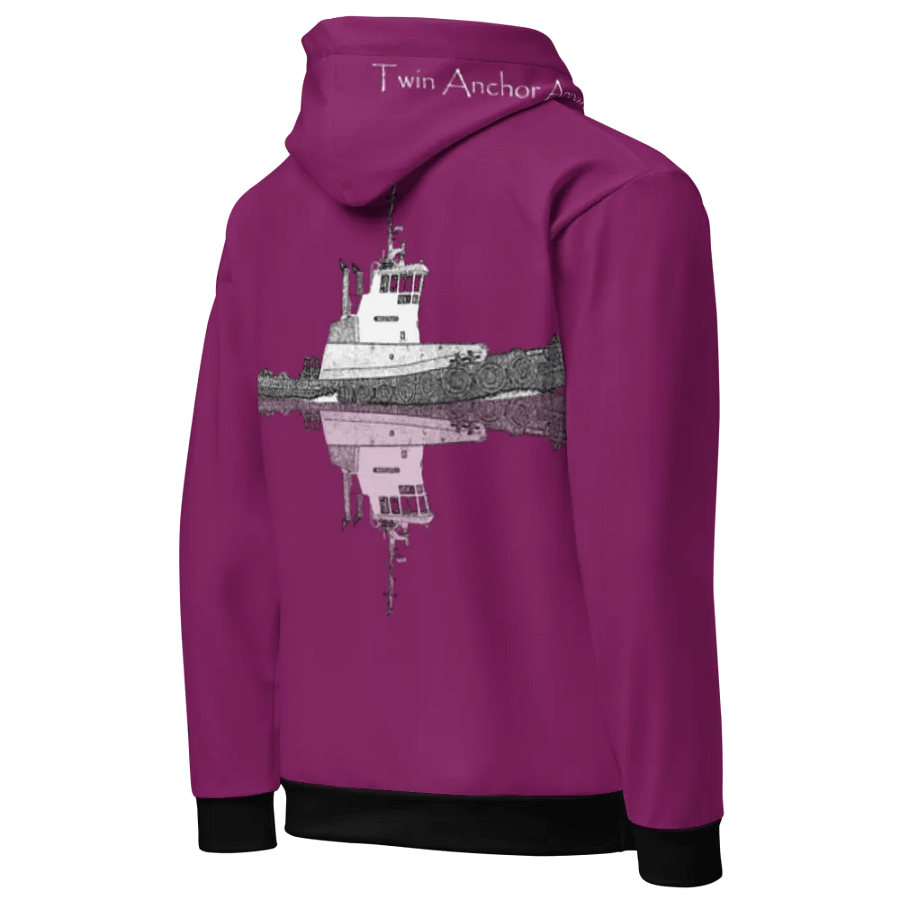 Eggplant Westrac tug Hoodie product image (8)