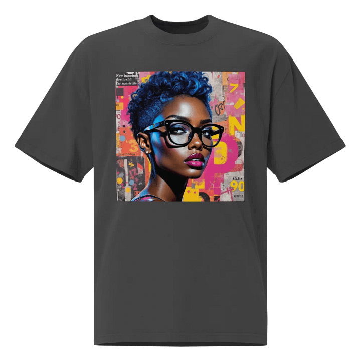 Graffiti Glam Oversized Tee product image (1)