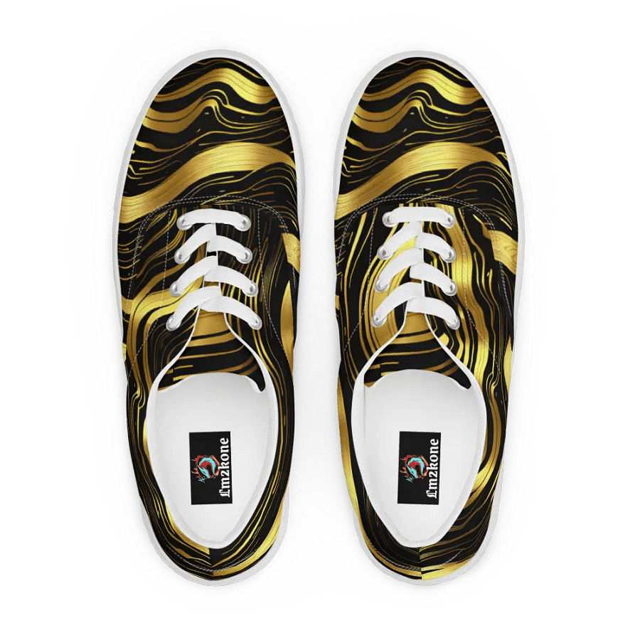 Golden Wave - Lace-Up Canvas Shoes product image (7)
