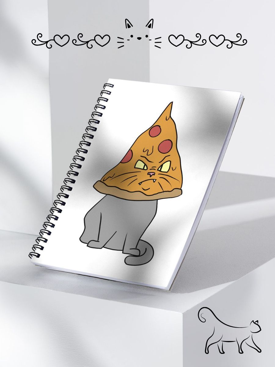 Pizza Cat Spiral Notebook product image (3)