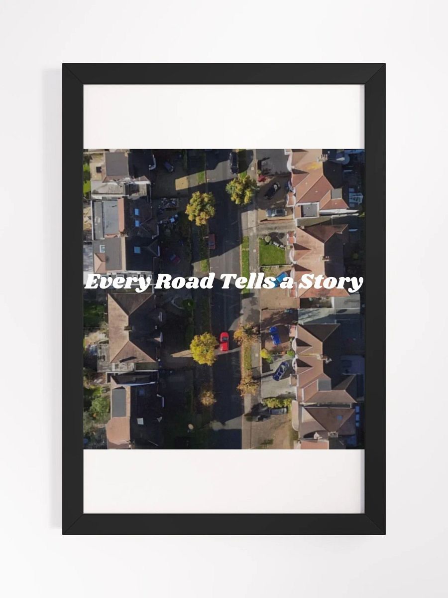 Wall Art Passing Near Beautiful City Framed High-Quality Matte Poster (in) product image (1)