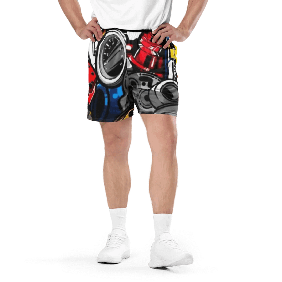 Rev Up Your Style with Car-Inspired Mesh Shorts product image (1)