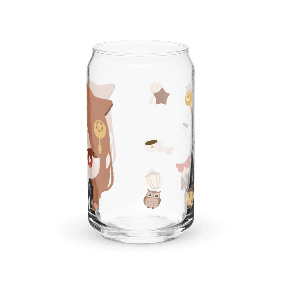 Lovely Pattern Sipper Glass: Anime-Inspired Can Shape product image (39)