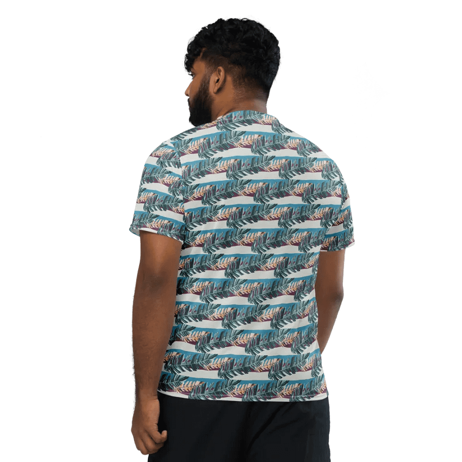 Tropical Stripes | Recycled Unisex Sports Jersey product image (4)